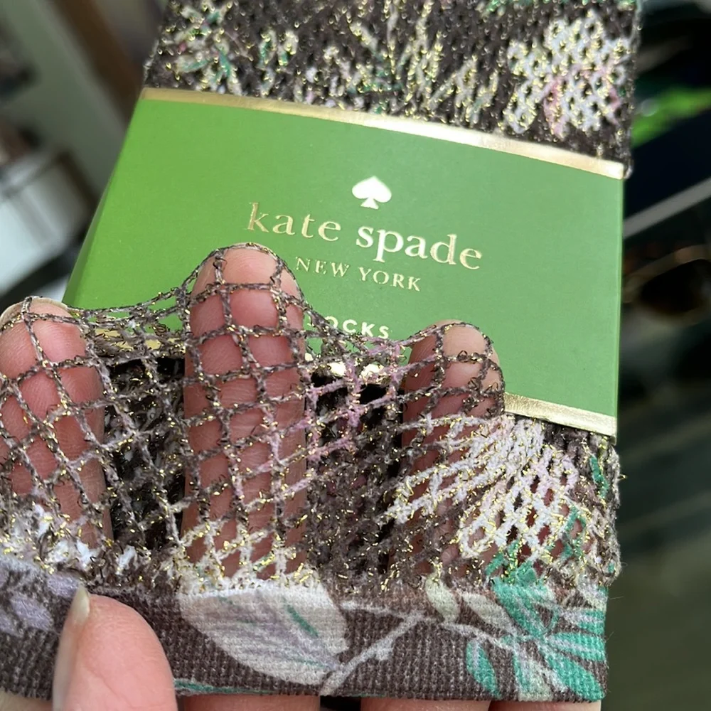 Kate Spade Bronze Gold Floral Metallic Anklets